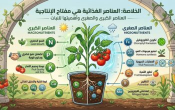 العناصر الغذائية الكبرى و الصغرى وأعراض نقصها